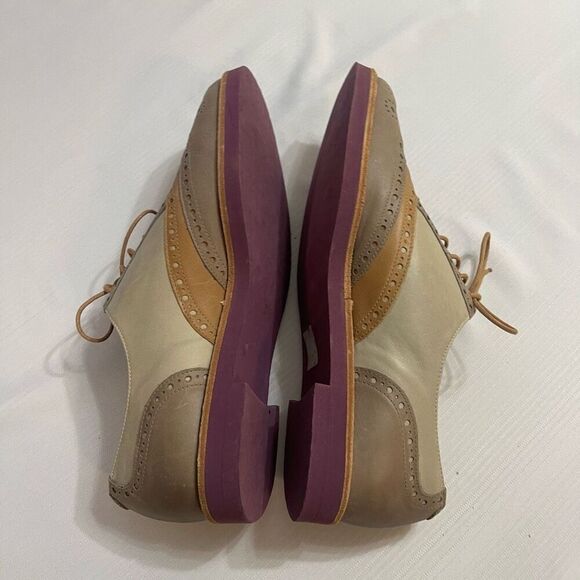 T&F Slack Shoemakers Oxford Shoes Size 38 1/2 US 8 - Picture 6 of 9